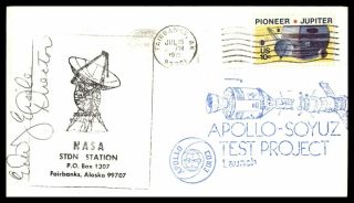 Mayfairstamps Us Space 1975 Signed Nasa Tracking Apollo Soyuz Fairbanks Alaska S