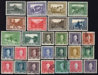 Bosnia And Herzegovina 1917 Complete Set Of Stamps Mi 124 - 141 Mh/used Cv=68€
