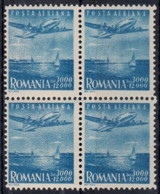 Romania 1947 Mi 1065 1 Mai - Ziua Muncii - Pa Block X 4 Mnh