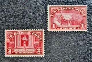 Nystamps Us Parcel Post Stamp Q1 Q2 Og Nh $26