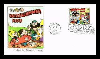 Dr Jim Stamps Us Katzenjammer Kids Classic Comics First Day Cover Boca Raton