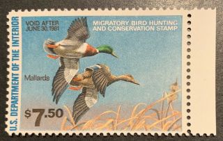 Tdstamps: Us Federal Duck Stamps Scott Rw47 $7.  50 Nh Og