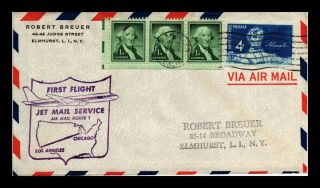Dr Jim Stamps Us Am 1 Los Angeles First Flight Air Mail Cover Chicago