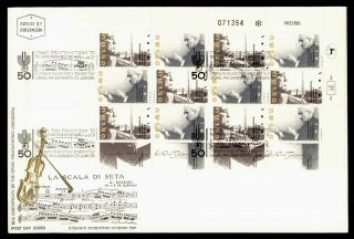 Dr Who 1986 Israel Philharmonic Orchestra 50th Anniversary Sheet Fdc Lc137522