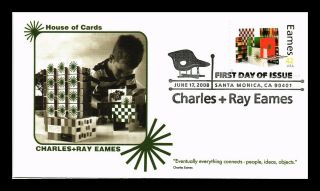 Dr Jim Stamps Us Charles Ray Eames House Of Cards First Day Cover