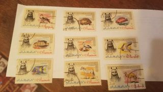 Ajman 1964 Lanner Falcon 18 Stamps