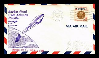 Dr Jim Stamps Us Pershing Rocket Fired Space Event Cover Air Mail 1962