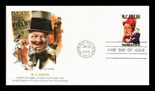 Dr Jim Stamps Us W C Fields Performing Arts Fdc Cover Beverly Hills