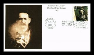 Dr Jim Stamps Us Great Train Robbery Celebrate The Century Fdc Cover
