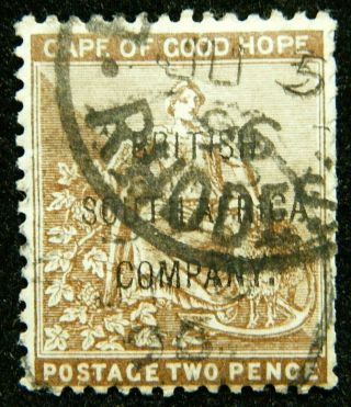 Rhodesia Stamp 1896 2d Cape Of Good Hope Overprinted Scott 45 Sg60