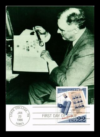 Dr Jim Stamps Us Franklin D Roosevelt Stamp Collecting Fdc Continental Postcard