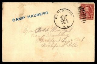 Illinois Port Byron Camp Hauberg June 22 1928 Cover To Rockford