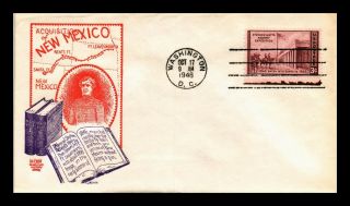 Dr Jim Stamp Us Mexico Acquisition Second Day Cover Scott 944 Bi Color Craft