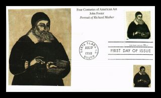 Us Cover John Foster Four Centuries Of American Art Fdc Mystic Cachet