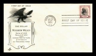 Dr Jim Stamps Us High Value Woodrow Wilson Reissue First Day Cover