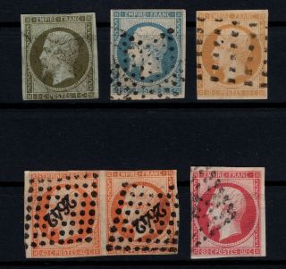 P123605/ France Stamps – Napoleon – Lot 1852 - 1860 212 E