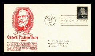 Us Cover General Robert E Lee 30c Fdc Anderson Cachet