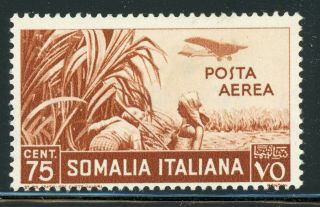 Italian Area - Somalia - Mh Selections: Scott C10 75c Orange Brown Cv$3,