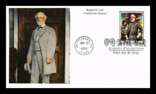 Us Cover Robert E Lee Confederate General Civil War Fdc Mystic Cachet