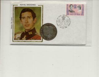 Isle Of Man 1981 Charles & Diana Wedding Coin Cover