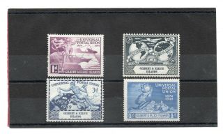 Gilbert & Ellice Gv1,  1949 Universal Postal Union Set Sg 59 - 62 Nhm