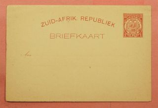 Dr Who South African Republic Postal Card 118520