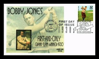 Us Cover Bobby Jones Golf 1930s Celebrate Century Fdc Numbered Hobby Link