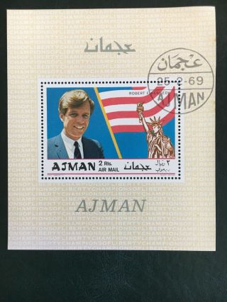 Ajman Stamps,  Kennedy Families,  MNH,  Souvenir, 3