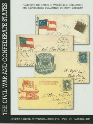 The Civil War & Confederate States,  Robert A.  Siegel,  1151,  March 3,  2017