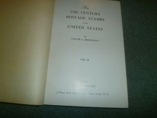 BROOKMAN 1947 19TH CENTURY OF POSTAGE STAMPS,  US,  VOL I & II 3