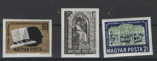 Hungary,  Magyar,  Stamps,  1961,  Mi.  1793 - 1795 B.
