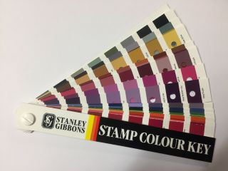 Stanley Gibbons Colour Key With Holes For Matching Colours To Stamp - Item No 2530