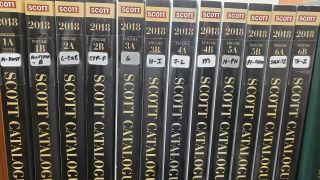 Scott 2018 Stamp Catalogs,  all 12 volumes Volume 1A through 6B,  (MN2) 3
