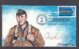 Chuck Yeager,  First Supersonic Flight Fdc,  Hp Brower,  3173