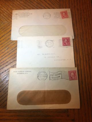 Stamps Us George Washington 2 Cents Envelopes With Dates Canceled, .