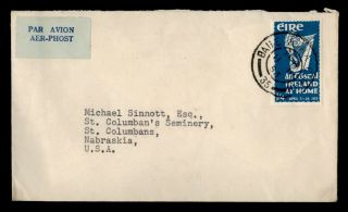 Dr Who 1953 Ireland Dublin Airmail To Usa E69319