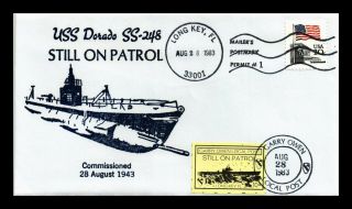 Dr Jim Stamps Us Garry Owen Local Post Uss Dorado Naval Cover Long Key