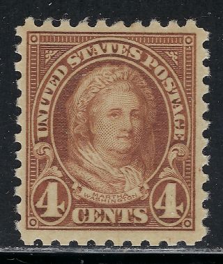 Scott 585 1925 4 Cent Martha Washington Regular Issue Mh Og Vf Cat $17