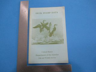 1967 Duck Stamp Data Us Department Of The Interior Fish & Wildlife Service S2540