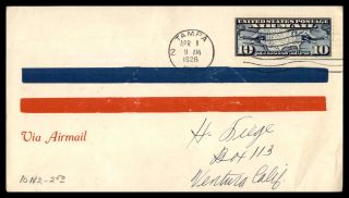 Tampa Florida First Flight Cam 10 Apr 1 1926 Air Mail Cover