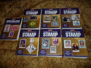 Scott Standard Postage Stamp Catalogues 2017 Cpl 7 Vol Set,  Incl Us Specialized