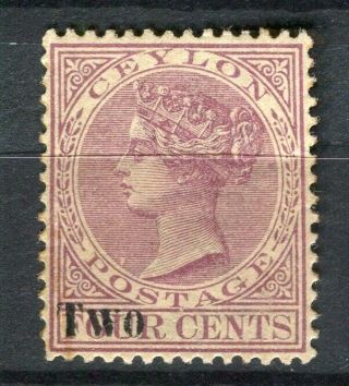 Ceylon; 1888 - 90 Early Qv Surcharged 