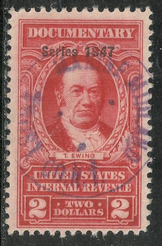 U.  S.  Revenue Documentary Stamp Scott R474 - $2.  00 Issue Of 1947