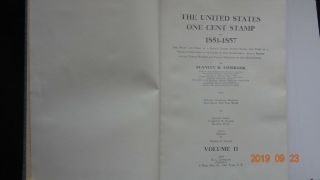 (RF) The United States 1c Stamp of 1851 - 1857 First Edition Vol 2 1938 Ashbrook 6