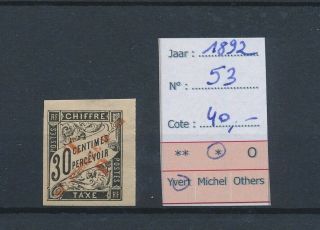 Lk80604 St Pierre Et Miquelon 1892 Taxation Overprint Mh Cv 40 Eur