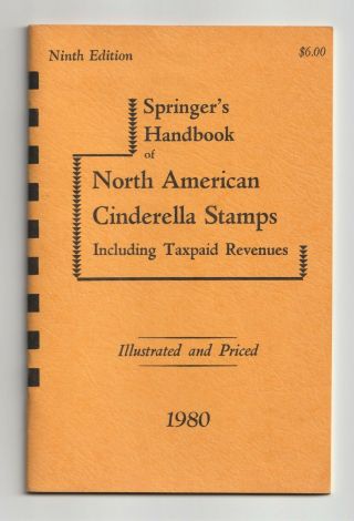 Usa,  North American Cinderella Stamps,  Springer 