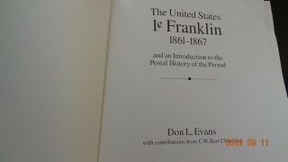 (RF) The United States 1c Franklin 1861 - 1867 & Postal History 1997 Hardcover 3