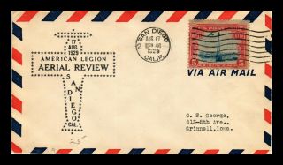 Dr Jim Stamps Us American Legion Aerial Review San Diego Air Mail Event Cover