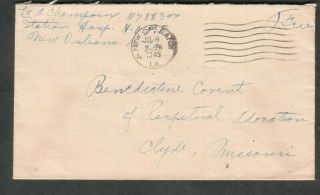 1945 Wwii Cover Lt A Champoux Nurse N788347 Station Hospital Nope Orleans