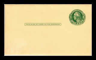 Dr Jim Stamps Us 1c George Martha Washington Postal Reply Card